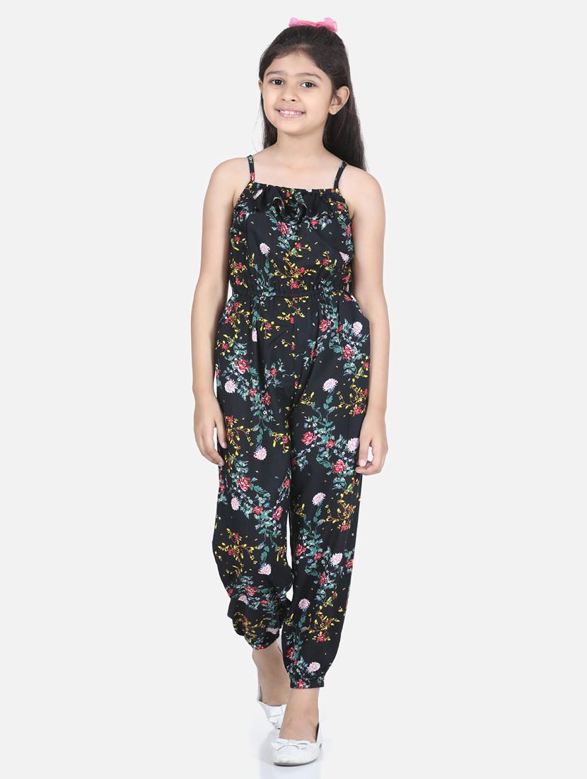 black rayon full length jumpsuit - 19370916 -  Standard Image - 1