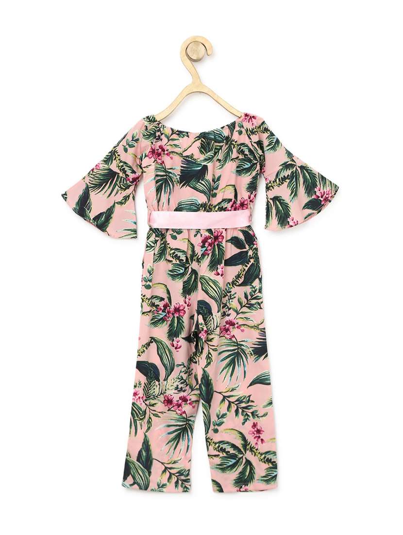 pink polycrepe full length jumpsuit - 19370972 -  Standard Image - 1