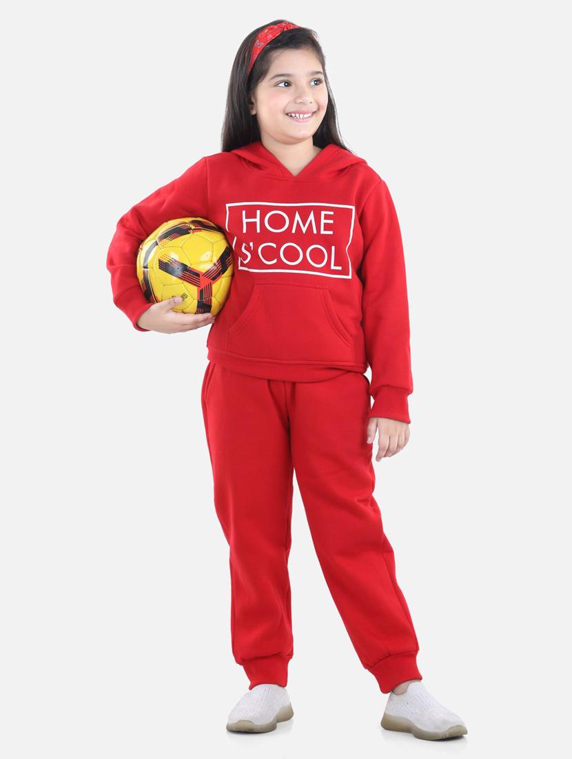 red cotton blend full length twin sets - 19370987 - Standard Image - 1