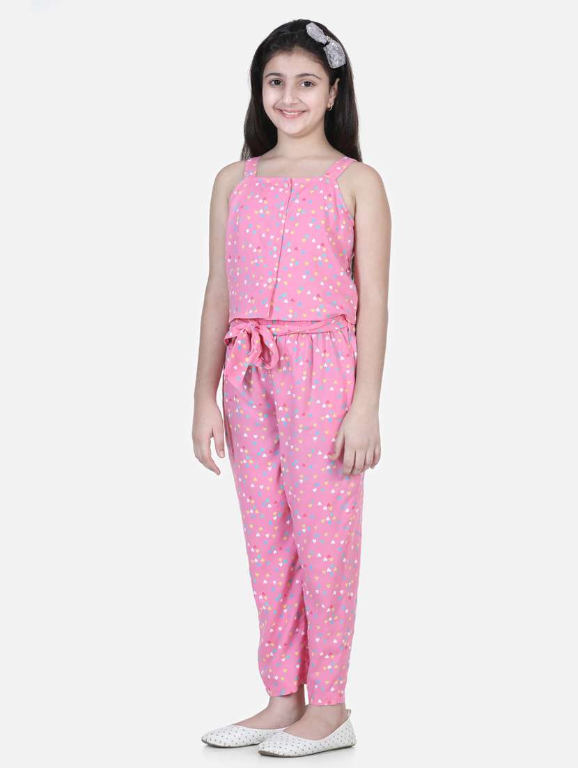 pink viscose full length twin sets - 19371009 - Standard Image - 1