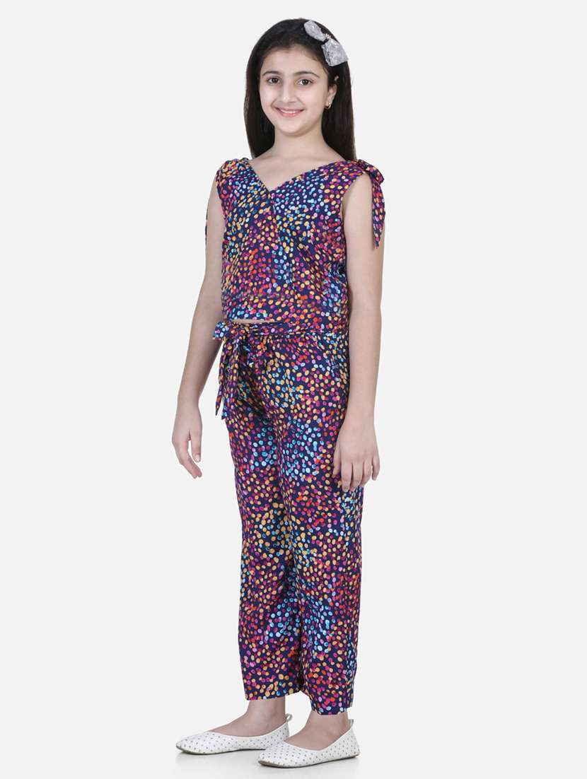 multi colored polyester full length  twin sets - 19371010 -  Standard Image - 1