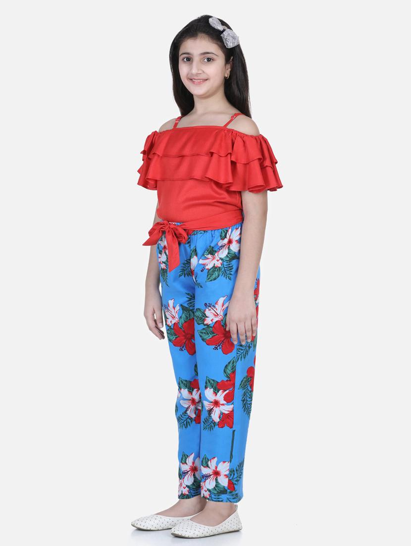 multi colored viscose full length jump suit - 19371012 - Standard Image - 1