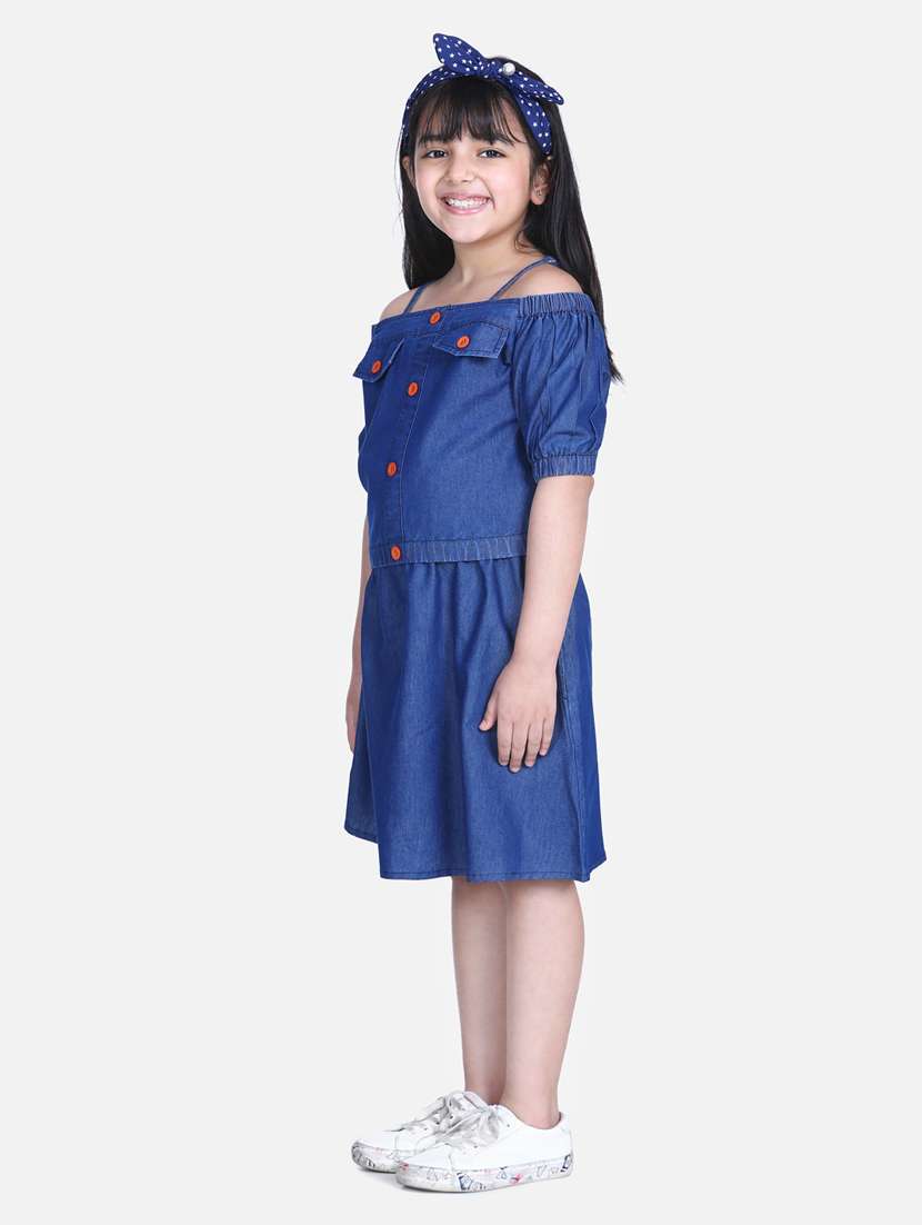 blue cotton skirt top twin sets  - 19371021 -  Standard Image - 1
