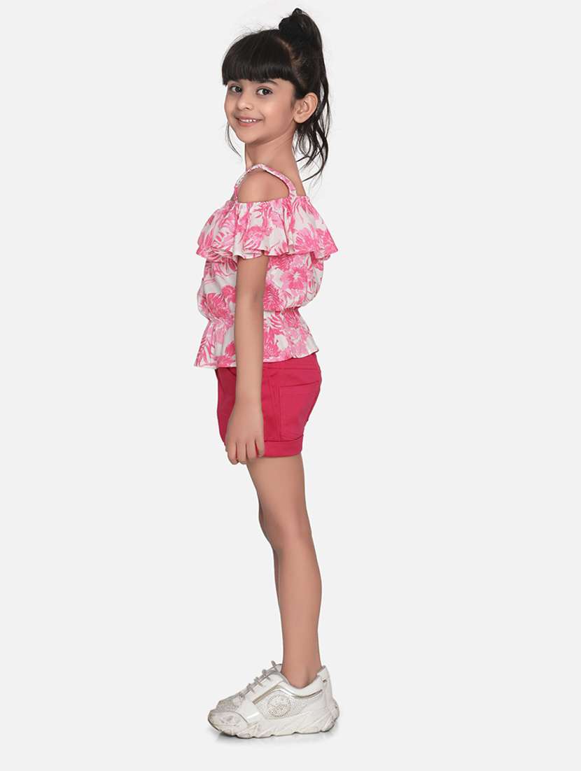 pink cotton shorts sets  - 19371028 -  Standard Image - 1