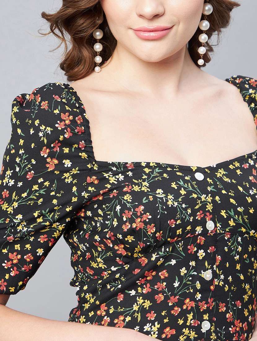 women's tiered dress floral dress - 19371153 -  Standard Image - 4