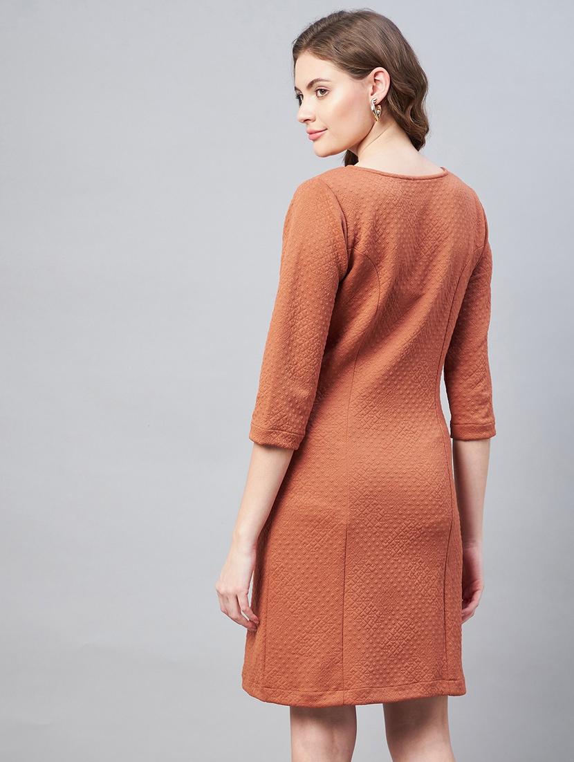 women's shift solid dress - 19371156 - Standard Image - 4