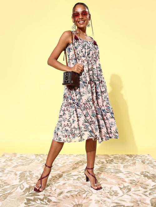 women's tiered dress self design dress - 19371170 - Standard Image - 0
