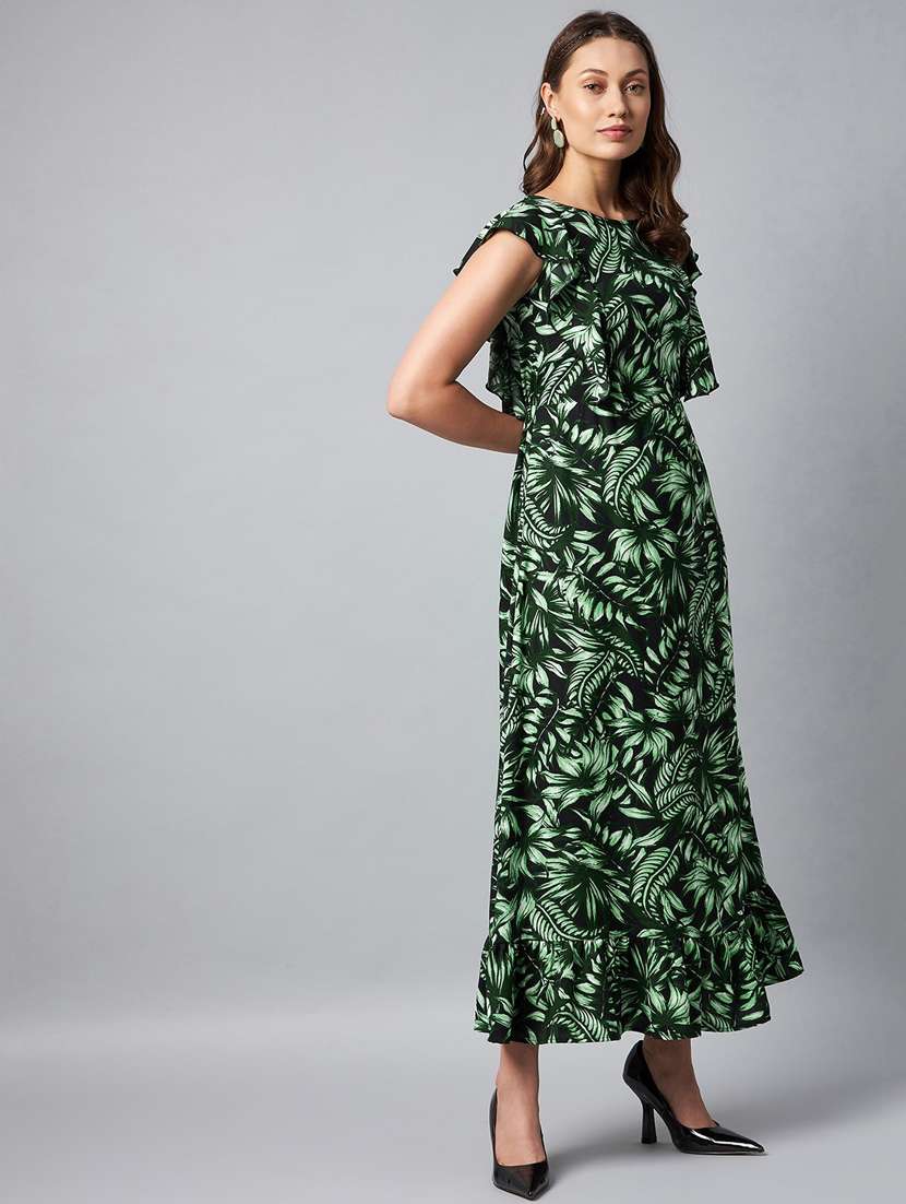 women's fit & flare tropical dress - 19371194 -  Standard Image - 1