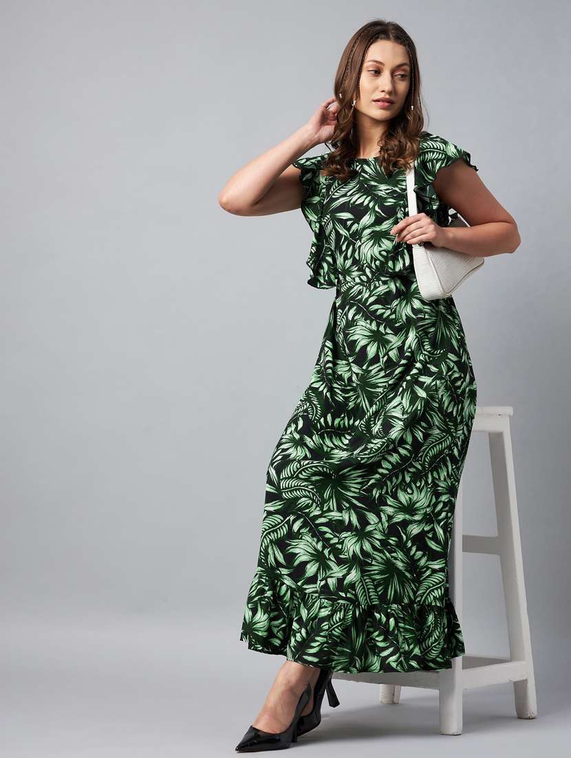 women's fit & flare tropical dress - 19371194 -  Standard Image - 4