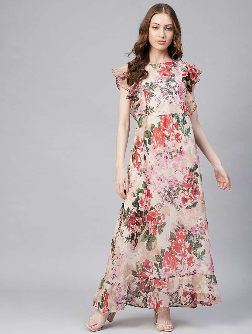 women's fit & flare floral dress