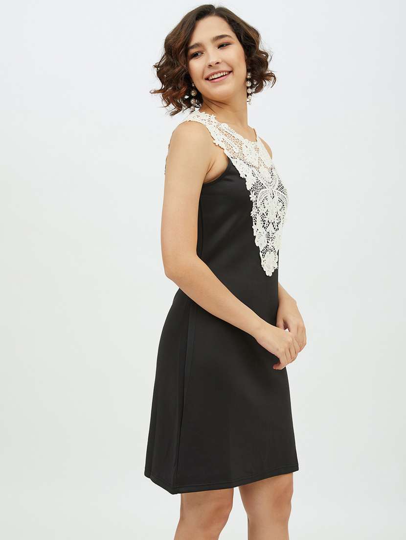 women lace detailed sheath dress - 19371256 -  Standard Image - 1