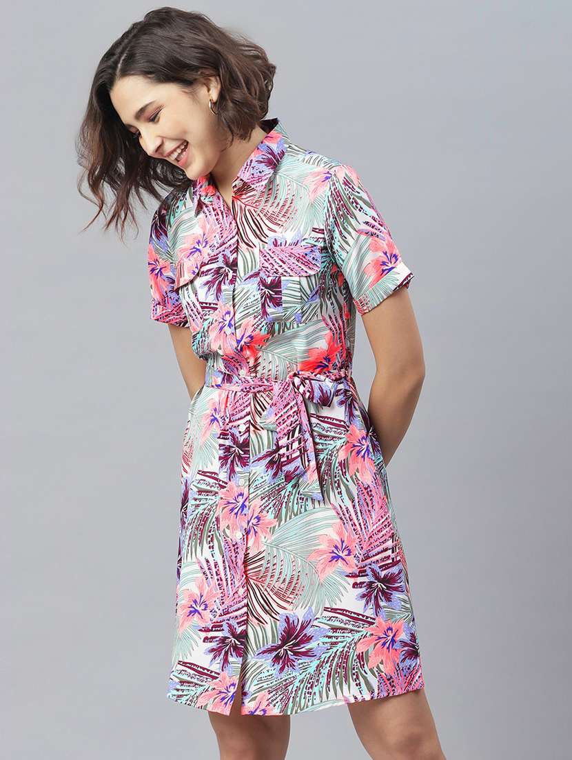 Women's Shirt Floral Dress - 19371277 -  Standard Image - 1
