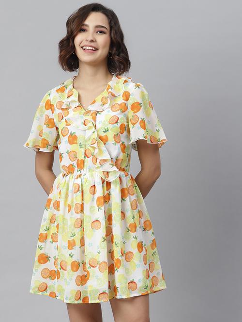 women's fit & flare quirky dress - 19371291 - Standard Image - 0