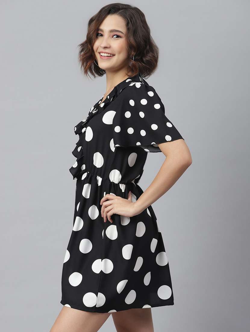 women's fit & flare self design dress - 19371294 -  Standard Image - 4