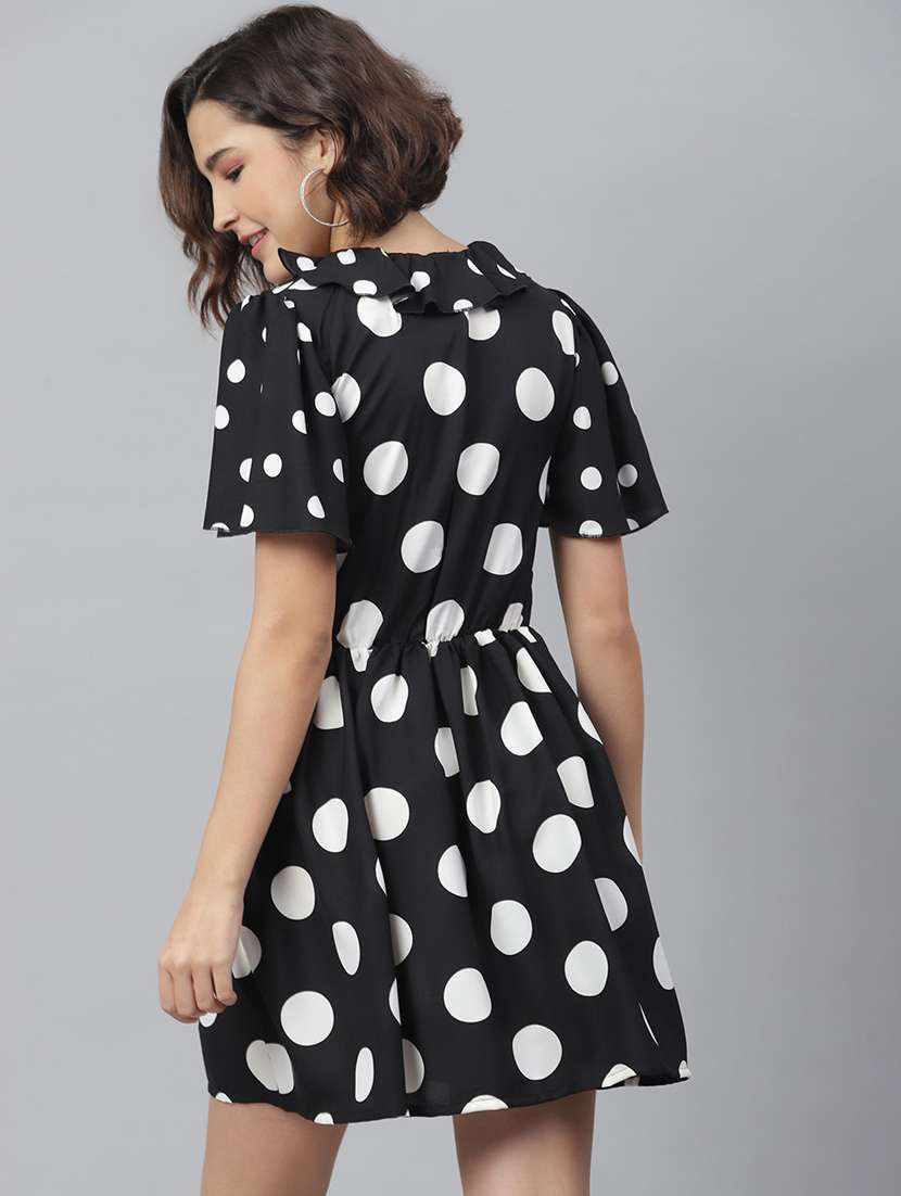 women's fit & flare self design dress - 19371294 -  Standard Image - 6