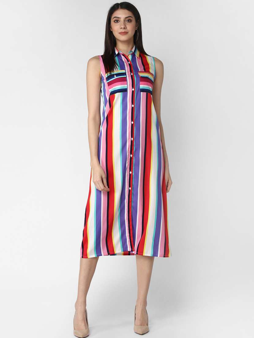 women's shirt striped dress