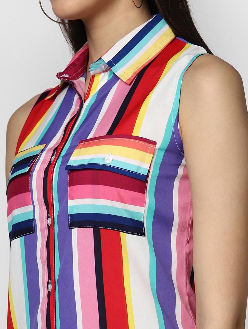 women's shirt striped dress - 19371321 - Standard Image - 4