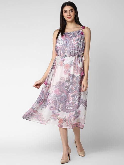women's fit & flare paisley dress - 19371327 -  Standard Image - 0