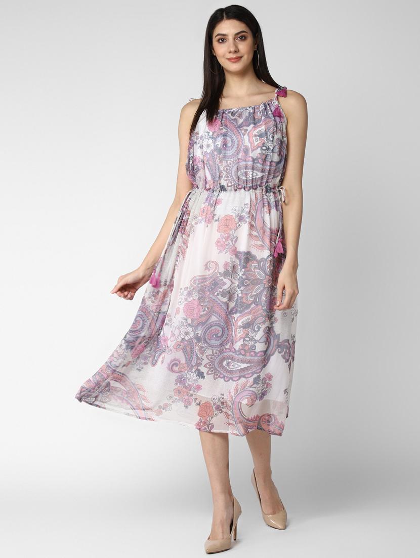 women's fit & flare paisley dress - 19371327 -  Zoom Image - 0