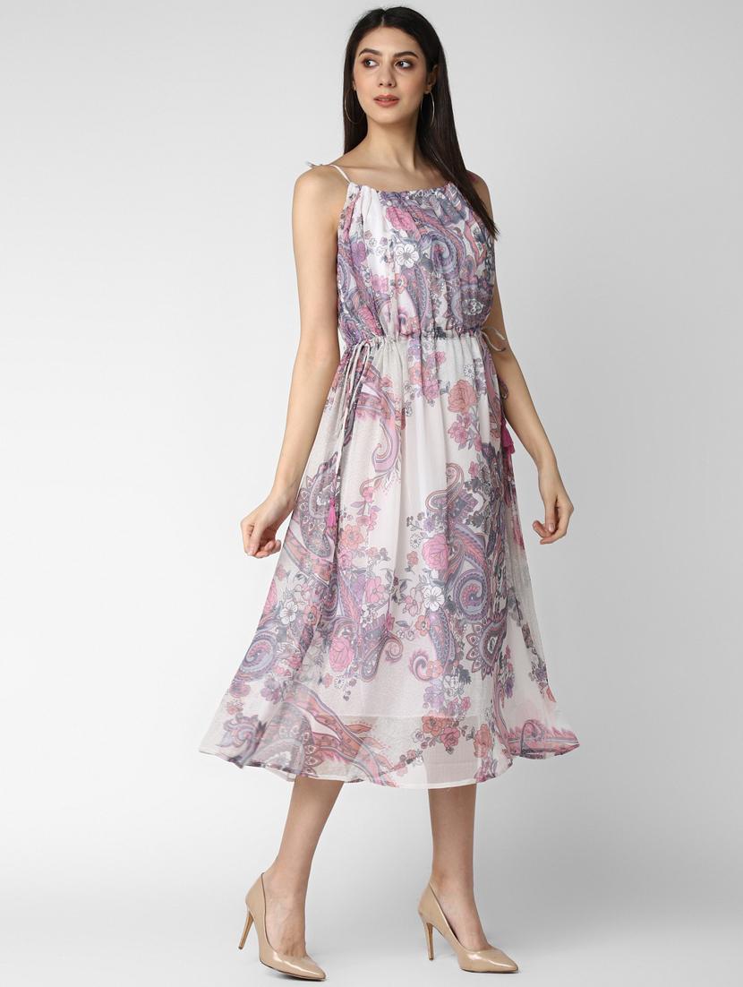 women's fit & flare paisley dress - 19371327 -  Standard Image - 1