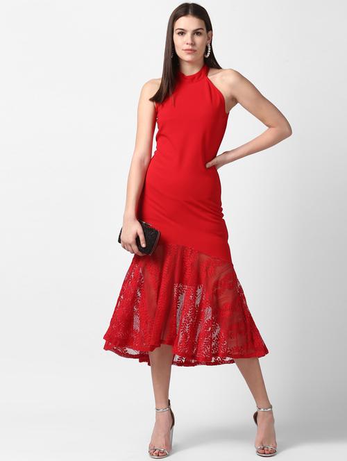 women's fit & flare midi dress - 19371338 -  Standard Image - 0