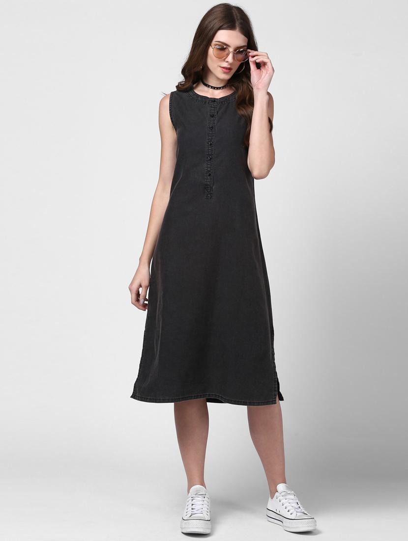 women's solid dress - 19371354 - Standard Image - 4