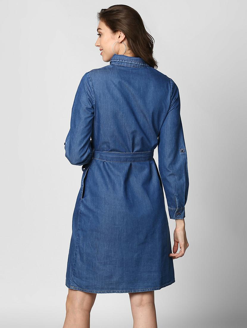 women's shirt solid dress - 19371407 - Standard Image - 4