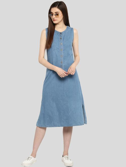 women's solid dress - 19371414 - Standard Image - 0