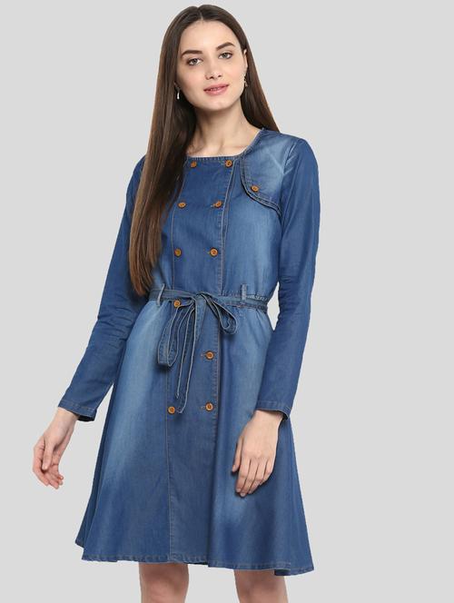 women's solid dress - 19371419 - Standard Image - 0