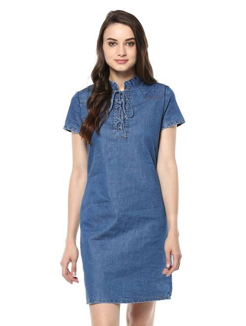 women's shift solid dress - 19371448 -  Standard Image - 0