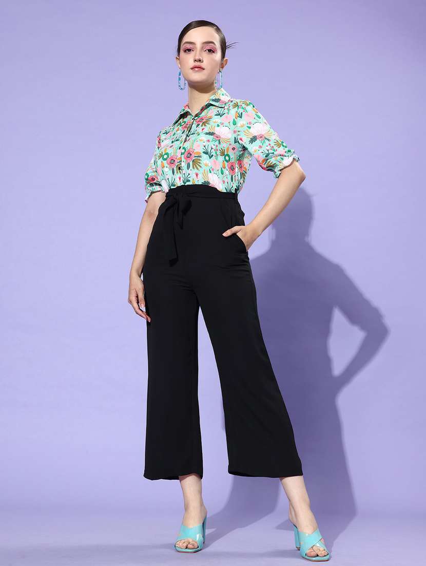  printed full leg jumpsuit