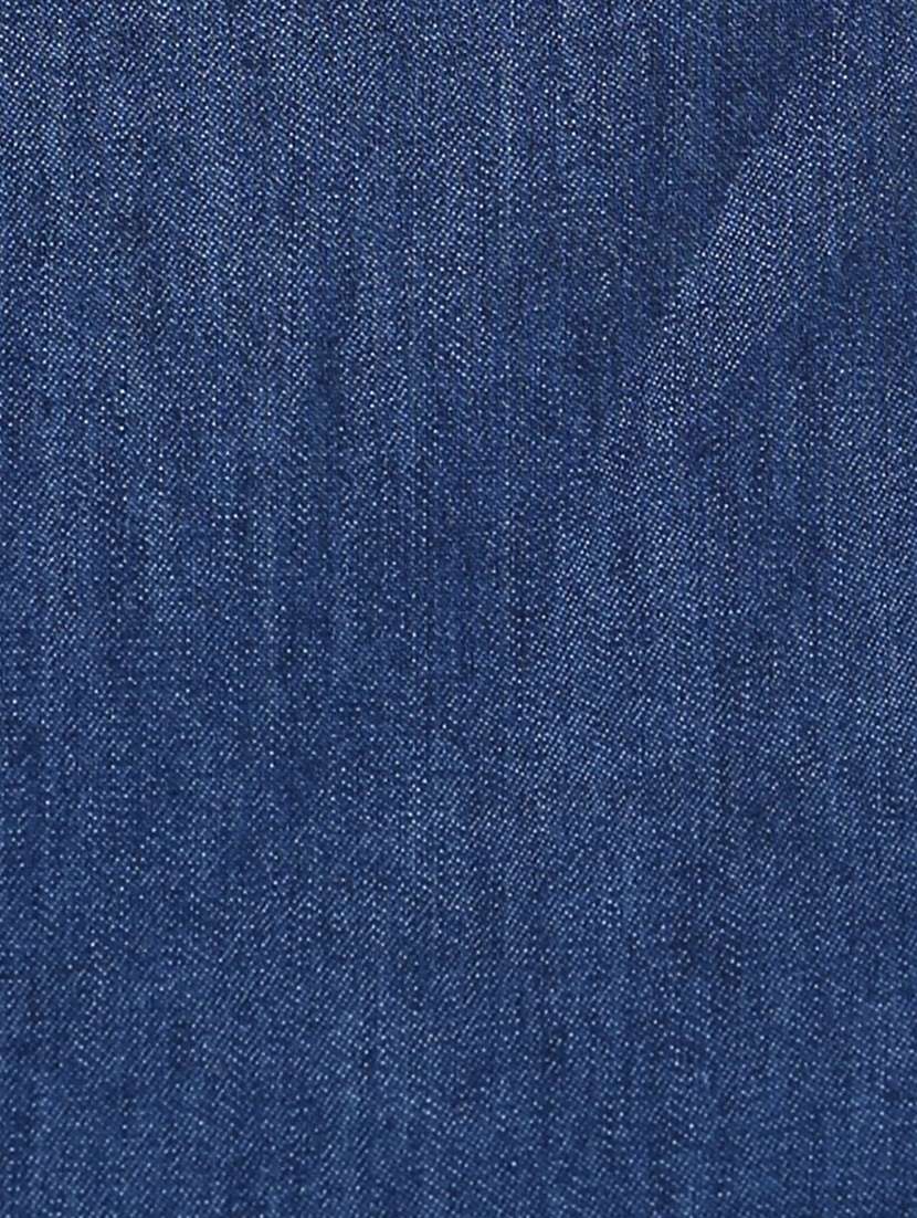 blue denim full leg jumpsuit - 19371598 - Standard Image - 4