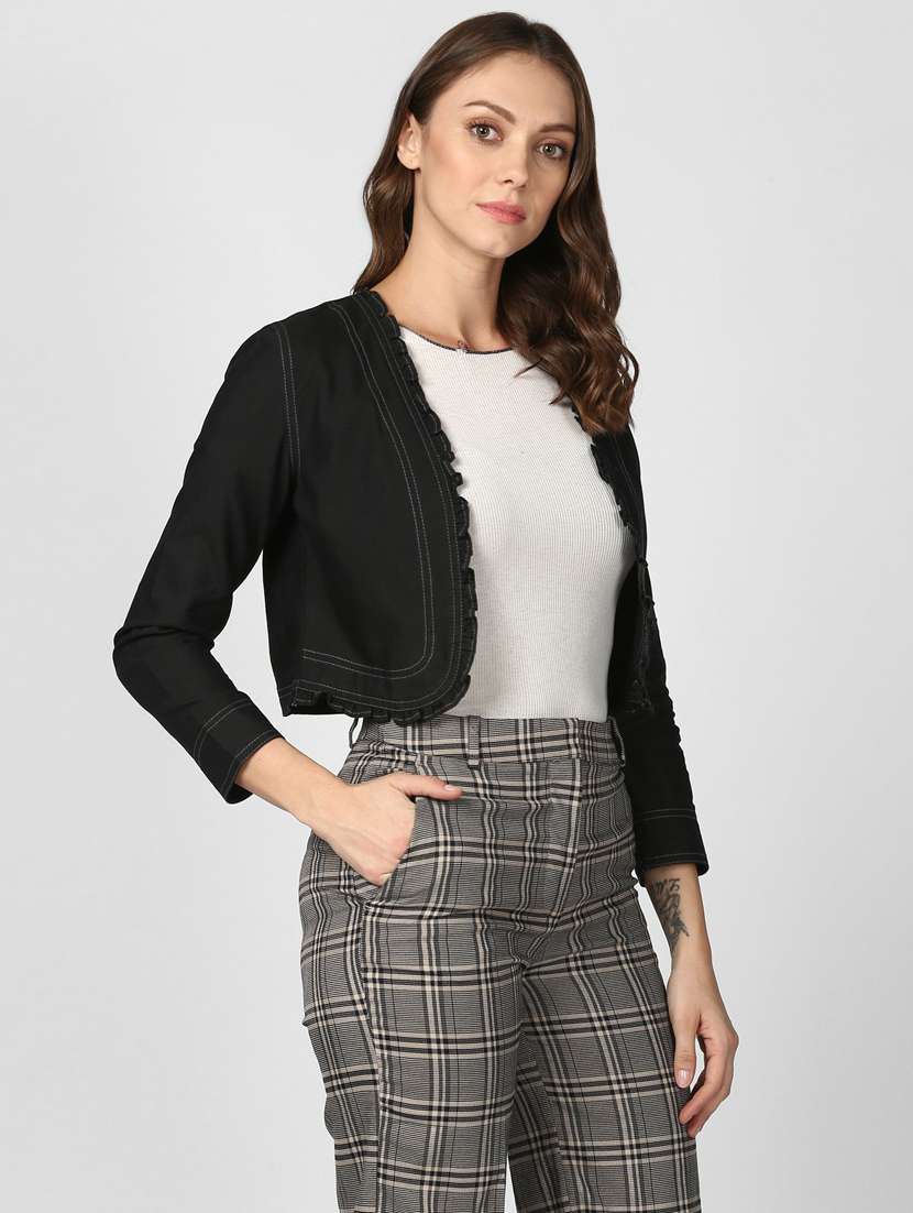 black denim shrug - 19371633 -  Standard Image - 1