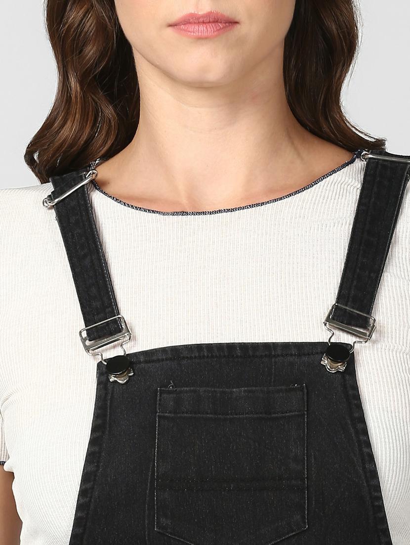 black denim dungaree - 19371663 - Standard Image - 4