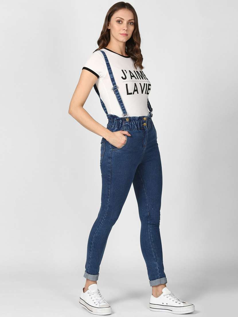 blue denim dungaree - 19371664 -  Standard Image - 1
