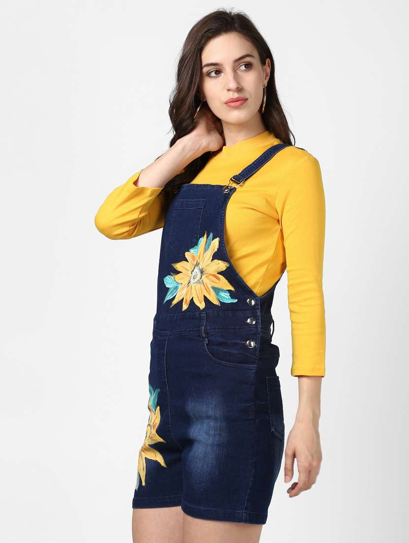 blue denim dungaree  - 19371665 -  Standard Image - 1