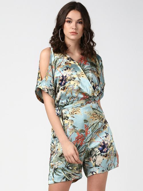 blue printed jumpsuit - 19371666 -  Standard Image - 0