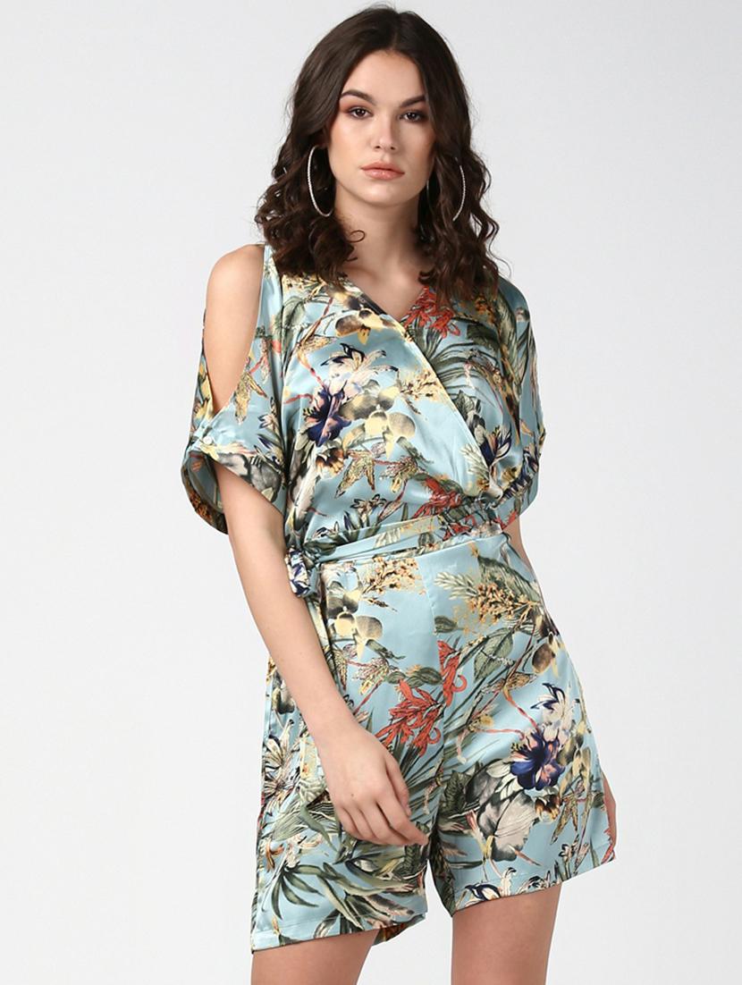 blue printed jumpsuit - 19371666 -  Zoom Image - 0