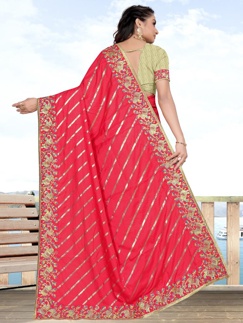 embroidered saree with blouse - 19371815 -  Standard Image - 1