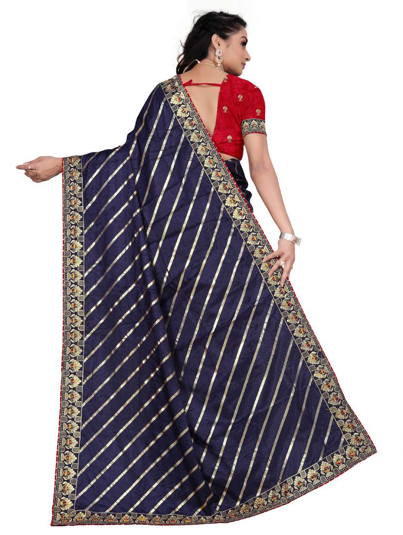 embroidered saree with blouse - 19372053 -  Standard Image - 1