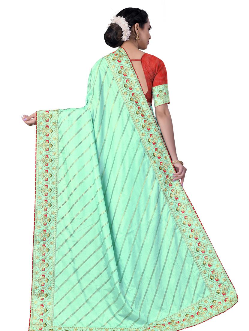 leheriya printed saree with blouse - 19372084 - Standard Image - 1