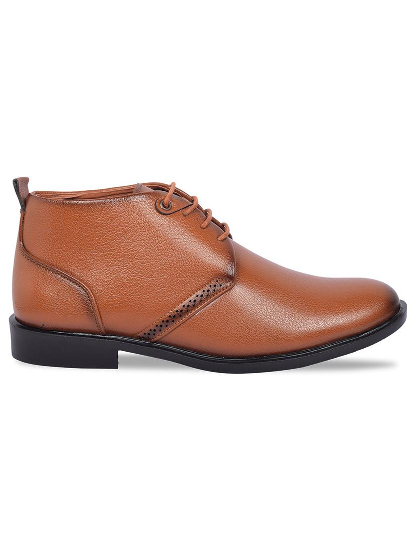 men tan lace up boots - 19382818 -  Standard Image - 1