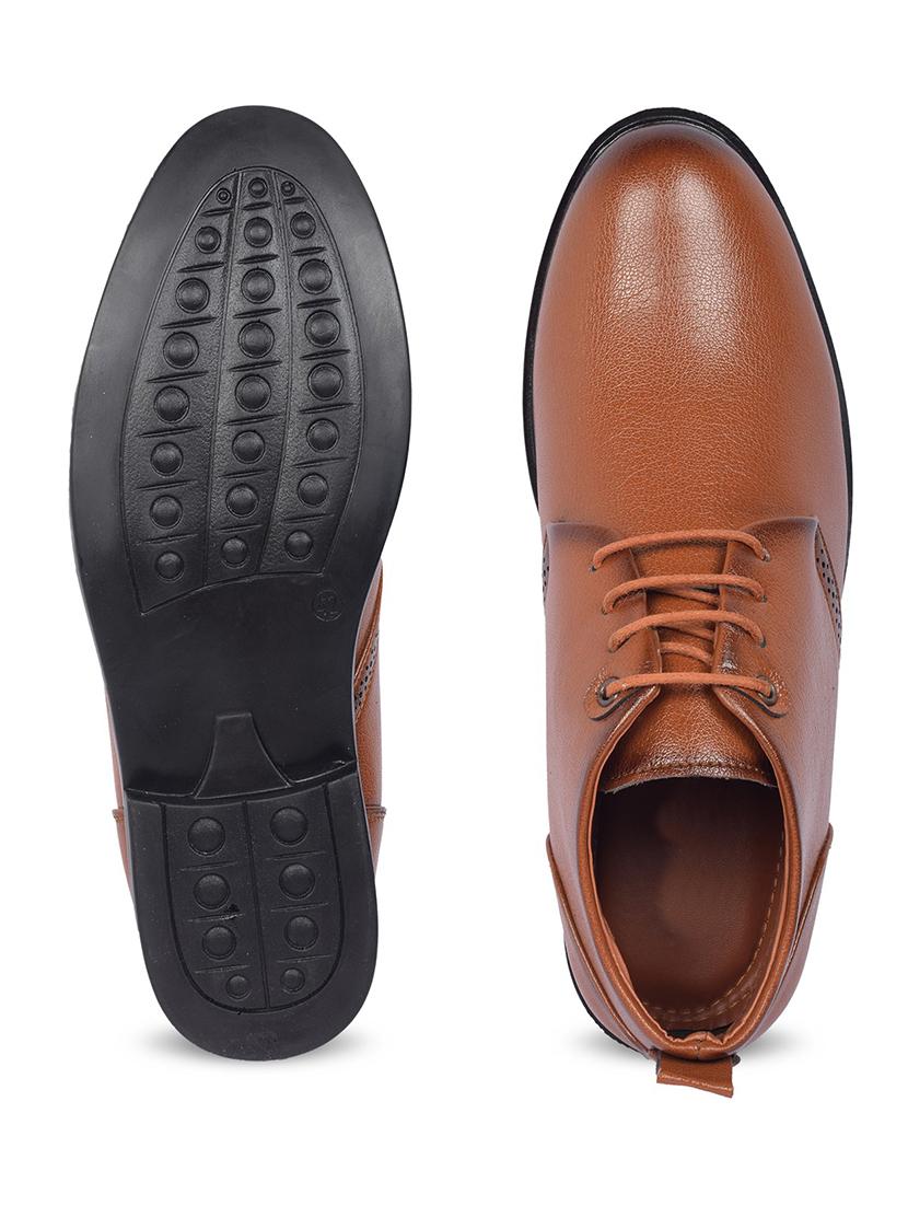 men tan lace up boots - 19382818 - Standard Image - 4