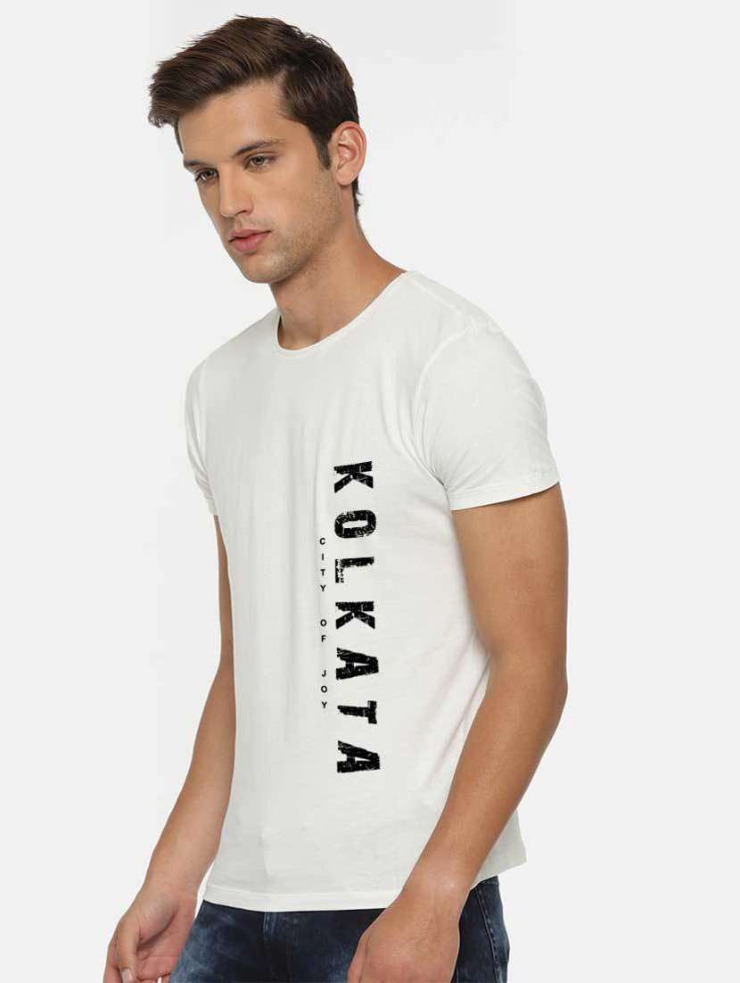 men round neck front print sweatshirt - 19385670 -  Standard Image - 1