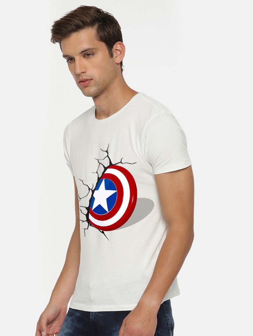 men round neck front print sweatshirt - 19385680 -  Standard Image - 1
