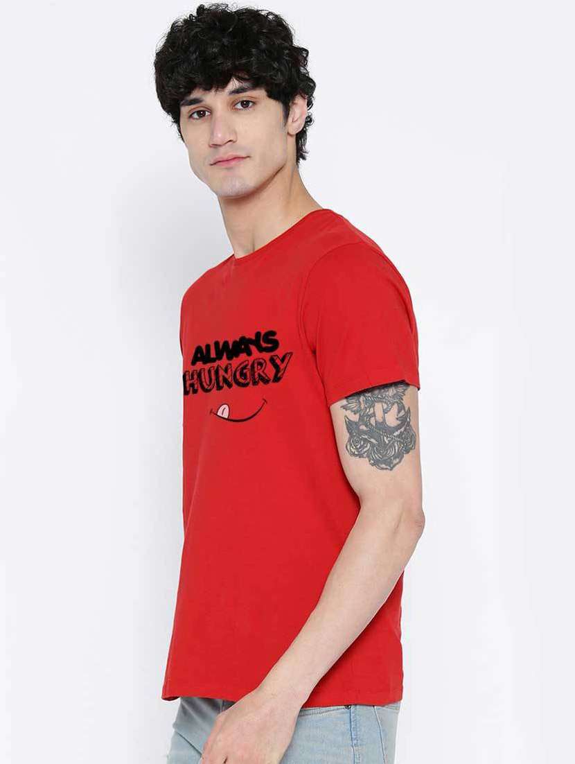 men round neck front print sweatshirt - 19385725 - Standard Image - 1