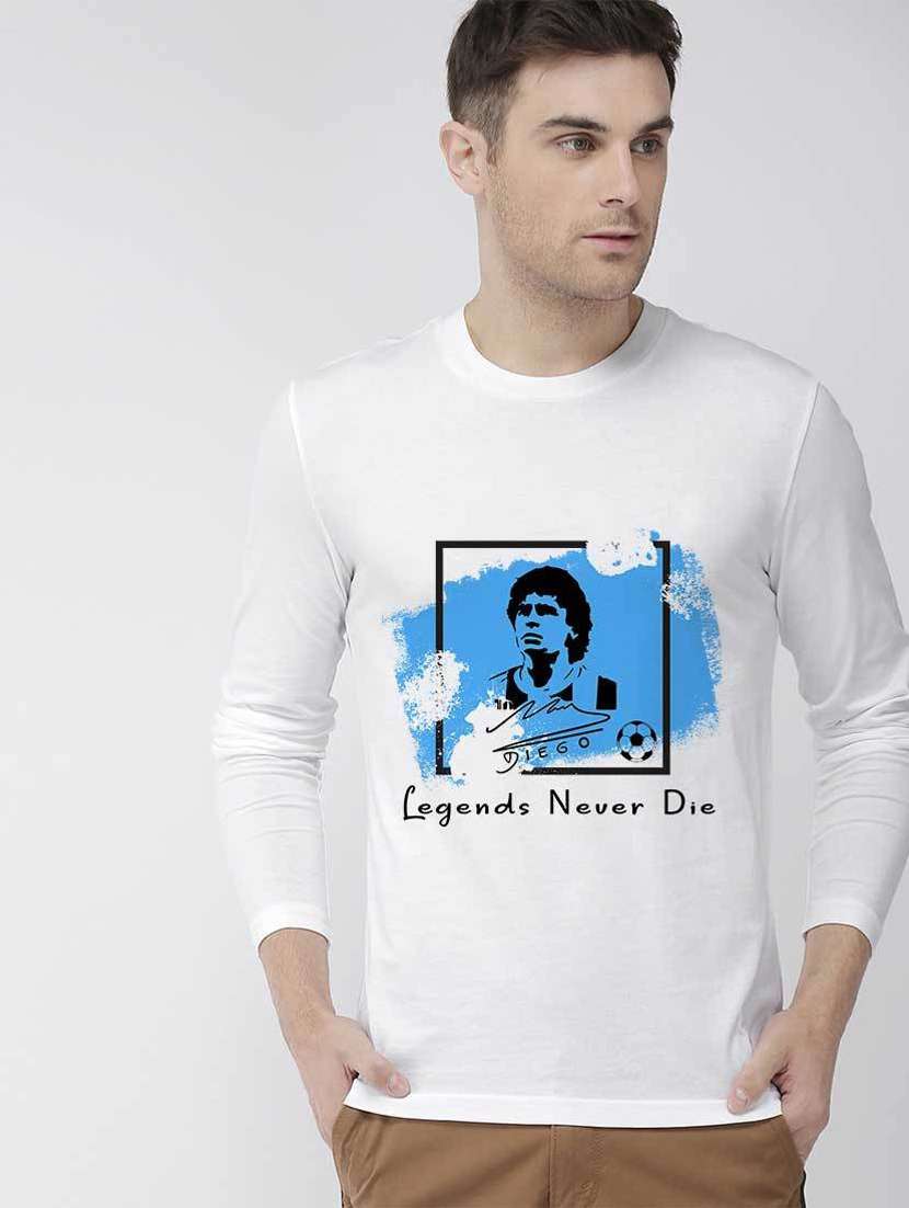 men printed long sleeves t-shirt