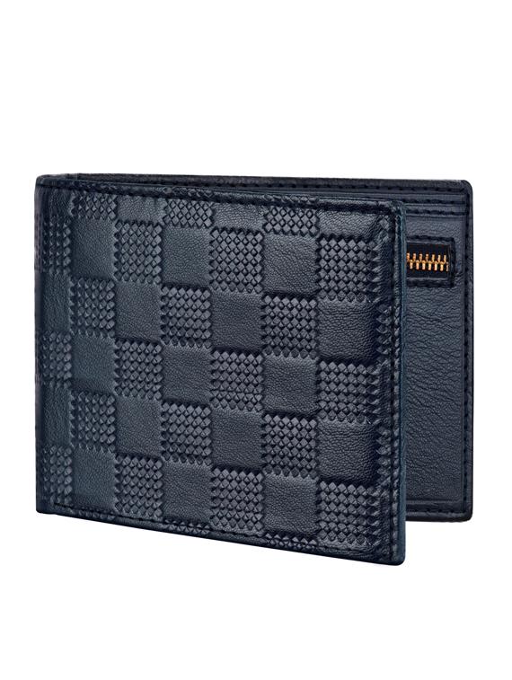blue textured wallet - 19388637 -  Zoom Image - 0