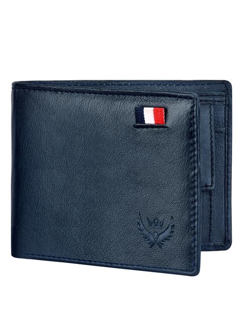 blue grain leather wallet - 19388652 - Standard Image - 0