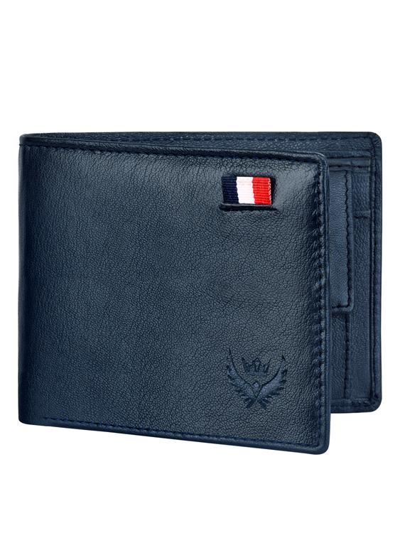 blue grain leather wallet - 19388652 - Zoom Image - 0